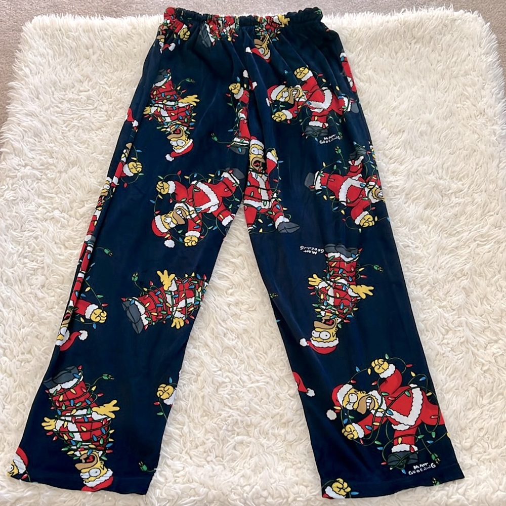 Simpsons Christmas Pajama Pants - Picture 3 of 10